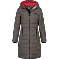 Geographical Norway Steppmantel Damen Winter Jacke Stepp Mantel Lange Steppjacke Wintermantel parka