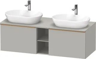 Duravit D-Neo Konsolenwaschtischunterbau wandhängend Betongrau Matt 1400x550x459 mm - DE4950B0407000 DE4950B04070000