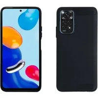 cofi1453 Handyhülle Silikon Hülle Carbon Case TPU für XIAOMI REDMI NOTE 11s Schwarz