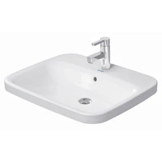 Duravit DuraStyle Einbau Waschtisch 0374620000 61,5 x 49,5 cm, weiss, Einbau von oben, 1 Hahnloch