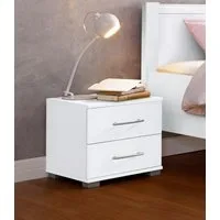 priess Nachtkonsole Husum Nachtkonsole in premium Qualität Schlafzimmer Schrank, mit 2 Schubkästen Nachtschrank Beistellschrank Nachtschränkchen