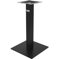 ML-DESIGN Tischbein Tischgestell mit Bodenplatte aus pulverbeschichteter Stahl Tischfuß, Tischuntergestell Höhe 72cm Schwarz Metall Bodenplatte Indoor/Outdoor