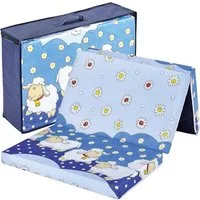 Reisebett-Matratzen Bambini klappbare Reisebettmatratze 120x60 cm Schäfchen faltbar, Bambini