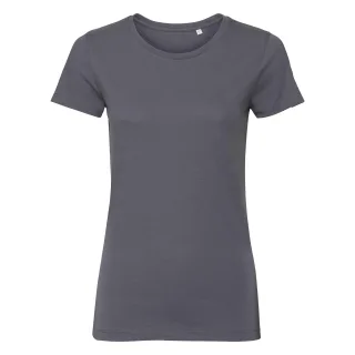 Russell Womens/Ladies Authentic Pure Organic Tee (Convoy Grey)