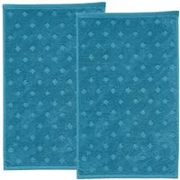Erwin Müller Gästehandtuch Gästetuch "Baden-Baden" 2er-Pack, Frottier, Walk-Frottier Uni/Hoch- Tiefstruktur