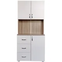 HTI-Line Küchenbuffet Küchenbuffet Blanca (Stück, 1-St., 1x Schrank Blanca, ohne Dekoration) Küchenschrank Hochschrank