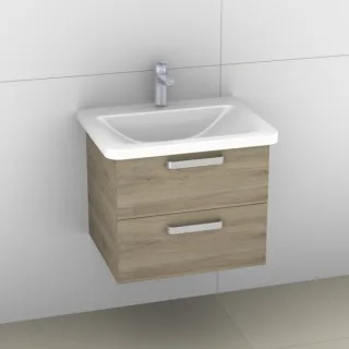 Artiqua 412 Waschtischunterschrank für Tonic II K0878 Sanremo Eiche quer NB, 412-WU2L-I49-7145-428 412-WU2L-I49-7145-428