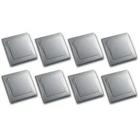 ChiliTec DELPHI 8er Set Wechsel-Schalter silber 250V~/ 10A Unterputzschalter