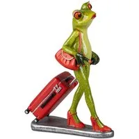 formano Dekofigur Froschhausen, Höhe: 18cm, Farbe: Grün, Motiv: Froschfrau