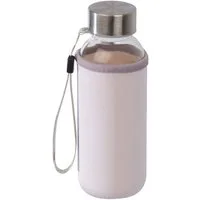 Macma Trinkflasche Glas Trinkflasche mit Neoprenüberzug / 300ml / Farbe: transparent