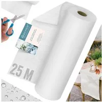 KESSER Tischläufer 25 m × 30 cm, wasserabweisend & abwaschbar, 30 g/m², anpassbare Vlies-Tischdekoration – für Feste aller Art geeignet