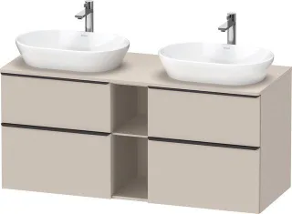 Duravit D-Neo Konsolenwaschtischunterbau wandhängend Taupe Matt 1400x550x664 mm - DE4970BBD910000 DE4970BBD910000