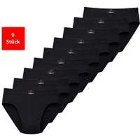 Fashionschmiede Slip Herren Slips Schwarze Unterhosen 3er 6er 9er Pack 100% Baumwolle (Spar-Set, 9-St., 9er-Pack) Reine Baumwolle, hautfreundlich, atmungsaktiv, in Schwarz im Multipack