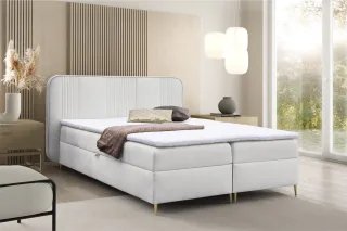 Boxspringbett Schlafzimmerbett AVERY PREMIUM 120x200cm Stoff Magic Velvet Alt...