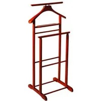 HAKU Herrendiener Herrendiener kirsche - Kleiderständer, Massivholz - B 47xH 102xT 36 cm, (1 Stück), Herrendiener aus Massivholz, Stiller Diener, Stummer Diener