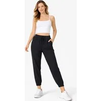 fashionshowcase Stoffhose Damen Hose im Jogger Style mit elastischem Bund und Kordelzug (1-tlg) Bequemer Schlupfbund für hohen Tragekomfort