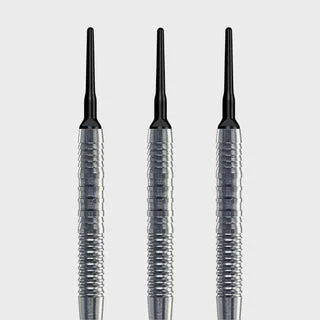 Soft Dart Barrel Zylinder Grip3 V3 - Silber / 16g