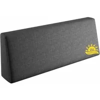 sunnypillow Rückenkissen Palettenkissen mit abnehmbarem Bezug Rückenkissen 120x40x20/10cm, Anthrazit UV