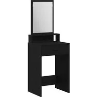 vidaXL Schminktisch Schminktisch Schwarz Eichen-Optik 50 x 41 x 140 cm (1-St)