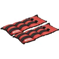 GORILLA SPORTS Zusatzgewichte Gewichtsmanschetten 2er Set Laufgewichte Fußgewichte Handgelenke, 3 kg