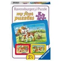 Ravensburger Puzzle Meine Tierfreunde My first puzzle - Rahmenpuzzle 3 x 6 Teile, 19 Puzzleteile