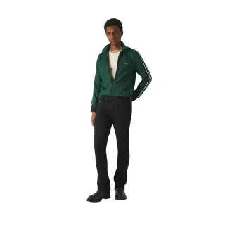 Lacoste - "Paris" Trainingsjacke für Herren, Durchgehender Reißverschluss (Blau/Grün)