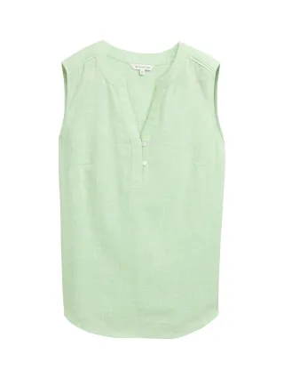 Tom Tailor - Blusentop aus Baumwolle pistachio green - Gr. - 38