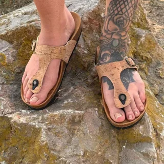 Shoezuu Toe Post Sandalen cork 44