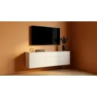 LeGer Home by Lena Gercke Lowboard Essentials, TV-Board, TV-Kommode, TV-Schrank, TV-Möbel, Breite: 166 cm, UV lackiert, Push-to-open-Funktion