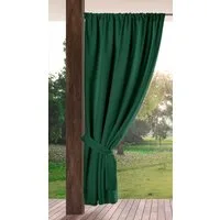 Eurofirany Outdoorvorhang GARDEN, wasserdichter Terrassenvorhang (1 St), Stangendurchzug, Lichtschutz, Polyester, für Pavillon, Pergola & Balkon, wetterfest, UV-Schutz