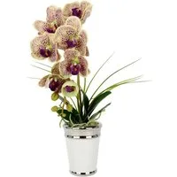 Kunstblume Orchidee, I.GE.A., Höhe 52 cm, im Topf, aus Keramik, Seidenblume Real Touch