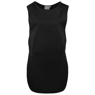 Premier Ladies/Womens Long Length Pocket Tabard (Schwarz)
