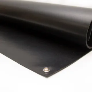 Leitfähige Neopren ESD Tisch-/Bodenmatte | Größe: 0.6 m x 1.2 m x 2 mm