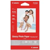 Canon Fotopapier Glossy Photo Paper, Format 10x15 cm, glänzend, 200 g/m², 100 Blatt