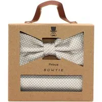Prince Bowtie Fliege color:natur,type:Festlich,material:Seide,design:Unifarben
