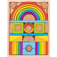goki Bausteinkasten Kunterbunt Spielbausteine, (41 St)
