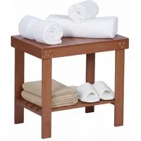 relaxdays Badhocker aus Bambus