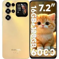 OUKITEL C68 Plus Android 15 Smartphone (18,28 cm/7.2 Zoll, 128 GB Speicherplatz, 64 MP Kamera, 6000mAh, 16(4+12)GB+128GB /1TB, 7.2" HD+ 120Hz, Dual SIM/ OTG/ GPS)
