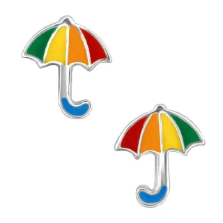 Regenschirm Ohrringe aus 925 Silber