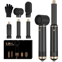 UKLISS Multihaarstyler 5-in-1-Hot-Styling-Bürsten-Set, Airstyler mit Rundbürstenföhn, Glätten,Trocknen,Volumen&Locken, All-in-One Hairstyler