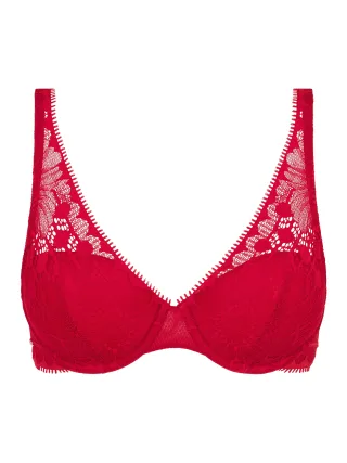 Chantelle Lingerie - Day-To-Night Tief ausgeschnittener Spacer-BH poppy red - Gr. - 70D