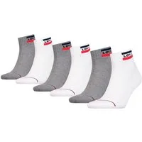 Levi's® Kurzsocken (Packung, 6-Paar) mit breitem Logobund