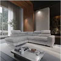 Masseno Ecksofa VELISS mit Schlaffunktion L-Form, Sofa mit Bettkasten