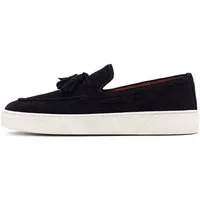 Derimod Lässige Loafer aus Veloursleder Loafer Echtes Wildleder, Gummisohle, Quastendetail, Slip-On Passform