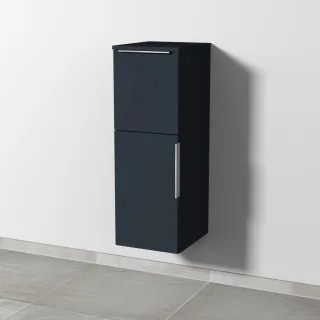 Sanipa 3way Mittelschrank mit 1 Tür und 1 Auszug, Marine-Matt, UP1241R UP1241R