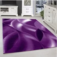 SIMPEX24 Designteppich Abstrakt Wellen Design, Läufer, Höhe: 6 mm, Kurzflor Teppich Wohnzimmer Abstrakt Wellen Design Pflegeleicht
