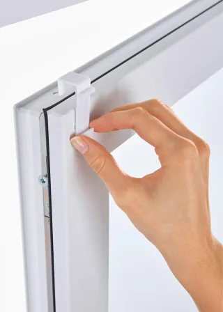 bonprix Schnurloses Doppelrollo, grau, Gr.200x80 cm, Schnurloses Doppelrollo Klemmfix