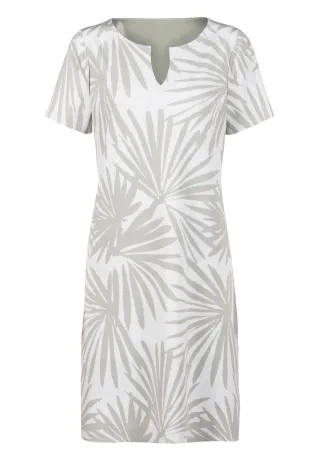 tuzzi - Kleid ALOE THERE! mit Ausschnittschlitz ecru/aloe vera - Gr. - 38