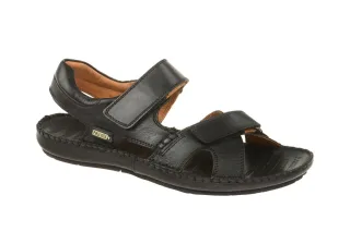 Pikolinos 06J-5818 black Herren Sandalen TARIFA - Echtleder - bequeme Gummisohle