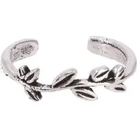 Guru-Shop Fingerring Modeschmuck Ring aus Indien, Blätterranke..